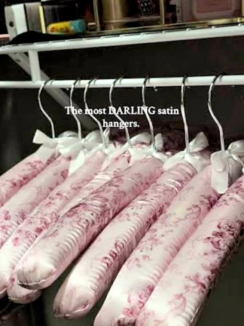 Coquette Floral Hangers Soft Pink Floral Bow Padded Cushioned Closet Organizers
